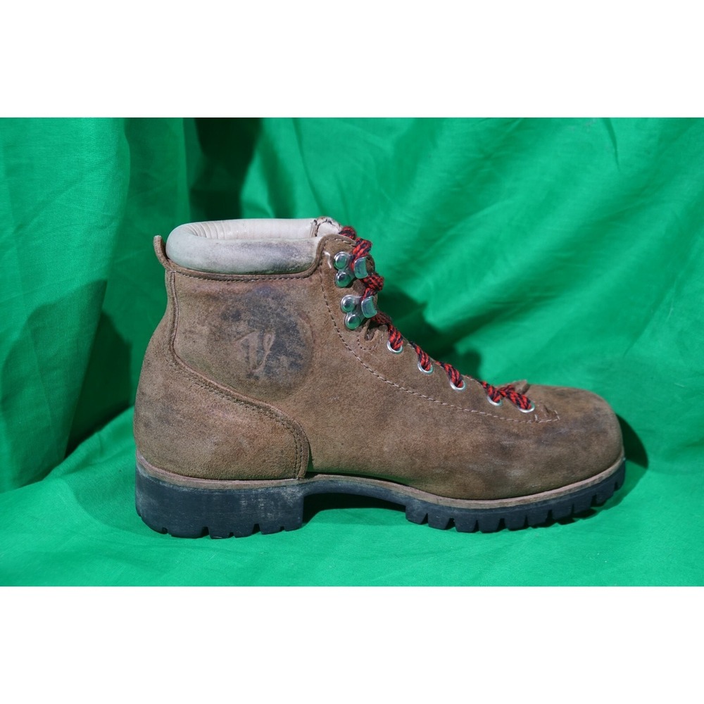 Vintage Vasque Cow Hide Hiking Boots Brown Suede Womens Size 7.5 - Picture 5 of 10